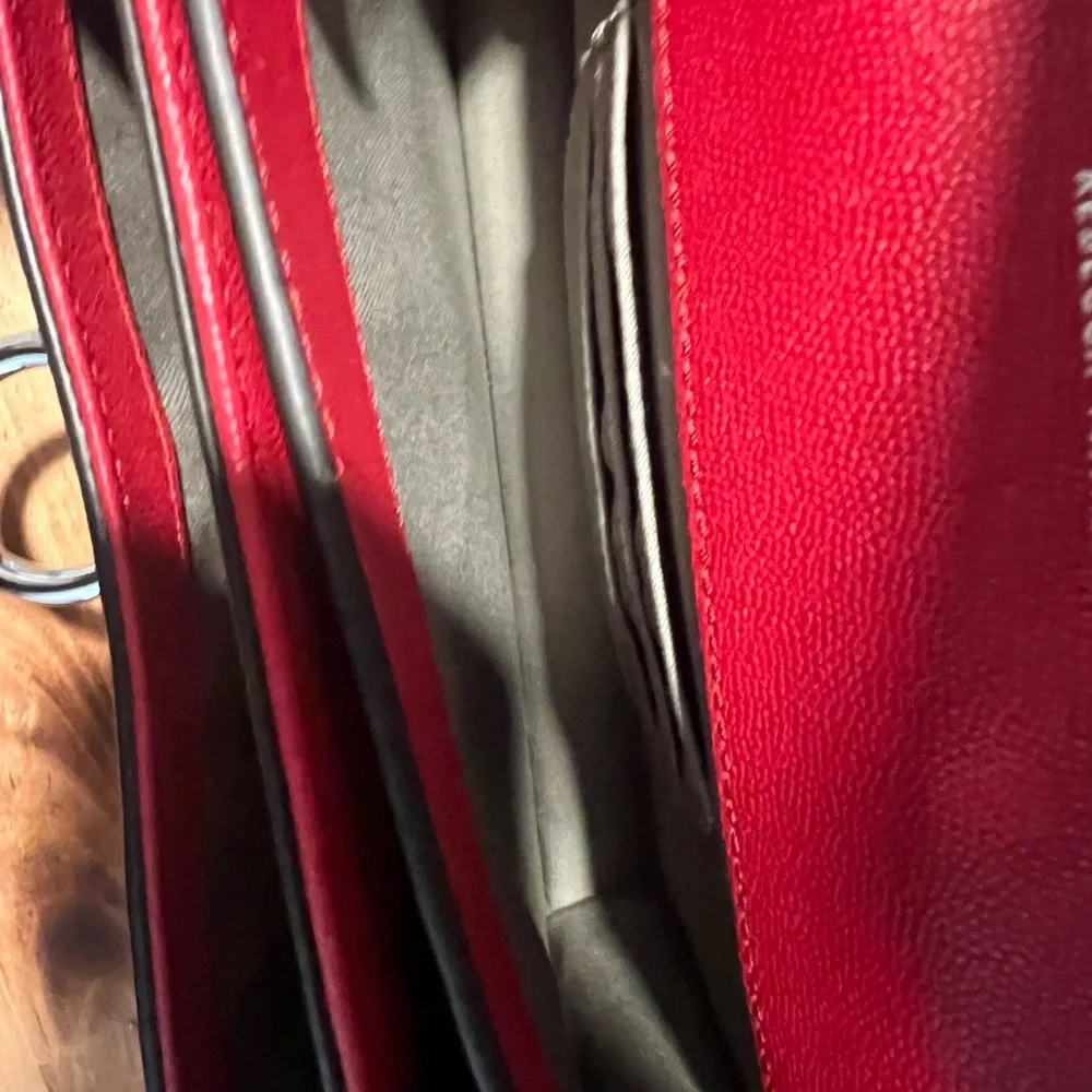 NWOT~Rebecca Minkoff Red Shoulder / Crossbody Bag - Picture 7 of 13